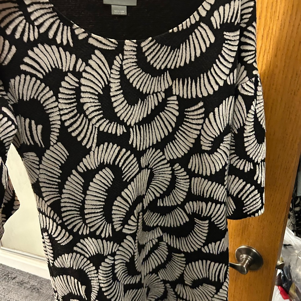 Maeve Monochrome Textured Dress